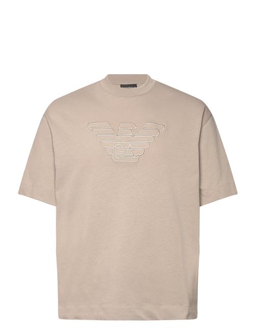 Se Emporio Armani T-Shirt Emporio Armani Beige ved Booztlet