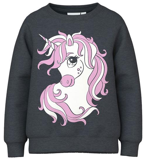 Name It Name It Sweatshirt - NmfVeda - Dark Sapphire/Cute Unicorn