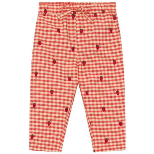 Flöss Molly Bukser Berry Gingham | Rød | 74 cm