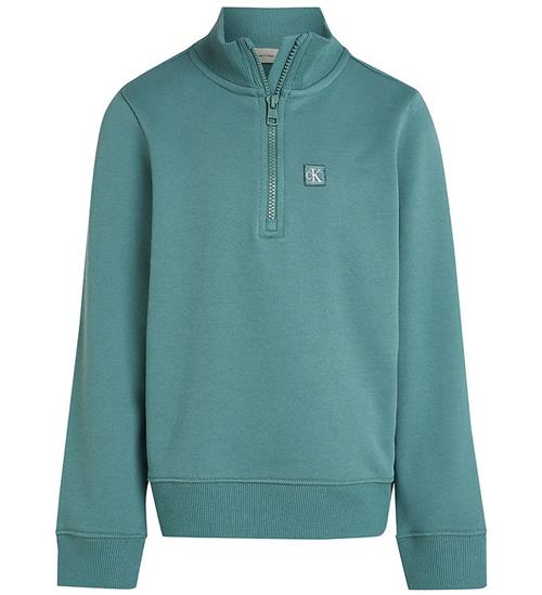 Se Calvin Klein Calvin Klein Sweatshirt - Monogram Mini Badge Half-Zip - North A ved KidsWorld