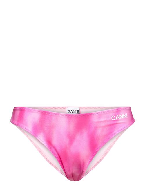 Ganni Recycled Printed Lowrise Bikini Briefs Ganni Pink