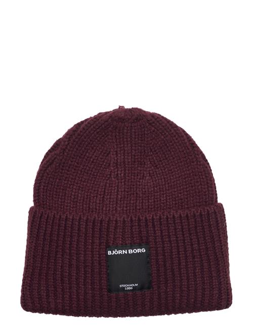 Se Björn Borg Sthlm Knit Hat Björn Borg Purple ved Booztlet