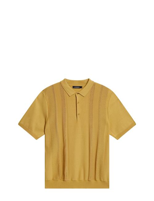 Se J. Lindeberg Ryce Texture Blocking Polo J. Lindeberg Yellow ved Booztlet