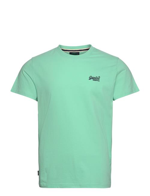 Se Superdry Essential Logo Emb Tee Superdry Green ved Booztlet