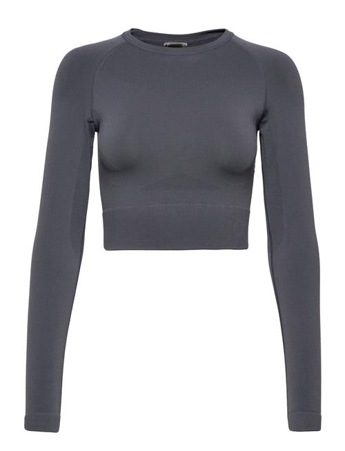 Se Johaug Sculpt Seamless Crop Long Sleeve Johaug Navy ved Booztlet