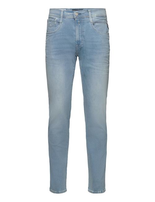 Se Replay Anbass Trousers Slim Hyperflex Original Replay Blue ved Booztlet