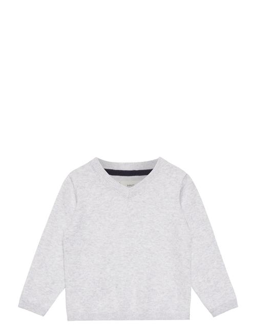 Mango V-Neck Sweater Mango Grey