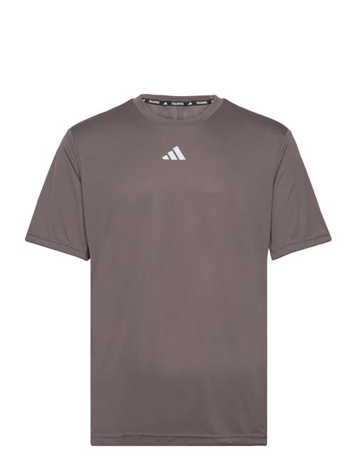 Se adidas Performance Hiit 3S Mes Tee Adidas Performance Brown ved Booztlet