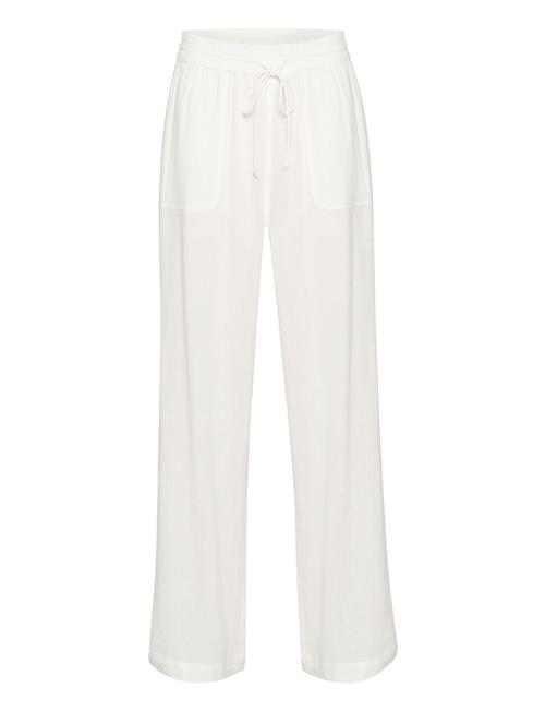 Se Kaffe Kamilia Long Wide Pants Hw Kaffe White ved Booztlet