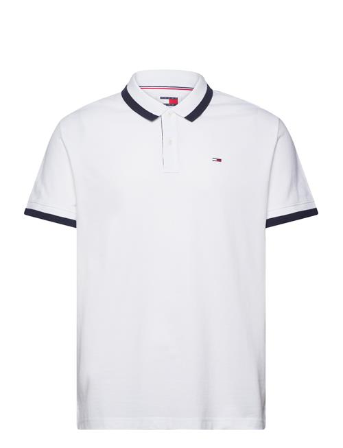 Tommy Jeans Tjm Reg Solid Tipped Polo Tommy Jeans White