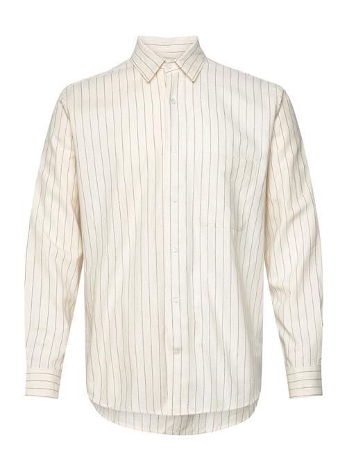 Mads Nørgaard Cotton Linen Malte Stripe Shirt Mads Nørgaard Cream