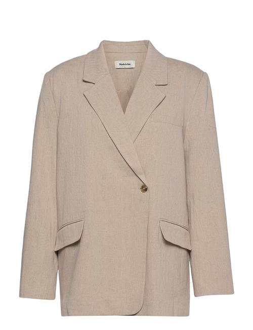 Se Modström Parkmd Blazer Modström Beige ved Booztlet