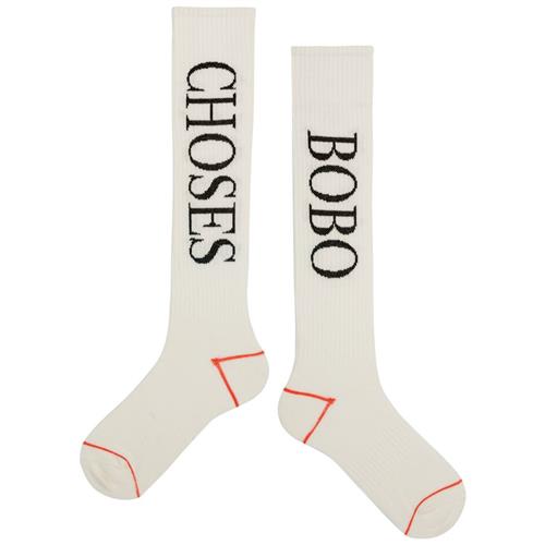 Se Bobo Choses Bobo Choses Ekstra Lange Strømper Hvid | Hvid | 29-31 EU ved Babyshop