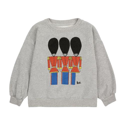 Se Bobo Choses Little Tin Soldiers Sweatshirt Lysegrå Melange | Grå | 2-3 years ved Babyshop