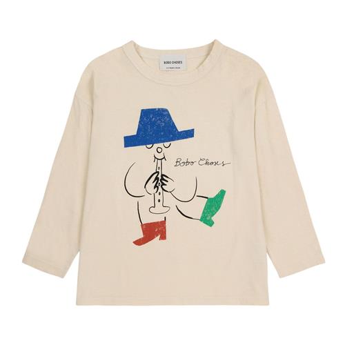 Se Bobo Choses Magic Flute Player Langærmet T-shirt Naturhvid | Hvid | 4-5 years ved Babyshop