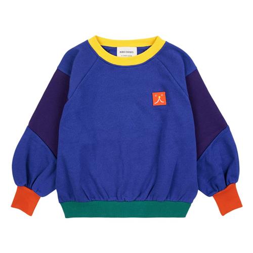 Bobo Choses Funny Face Patch Sweatshirt Blå | Blå | 2-3 years