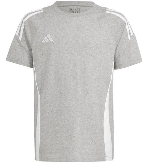 adidas Performance T-shirt - Tiro24 Swteey - GrÃ¥/Hvid