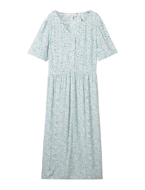 Tom Tailor Printed Dress With Belt Tom Tailor Blue