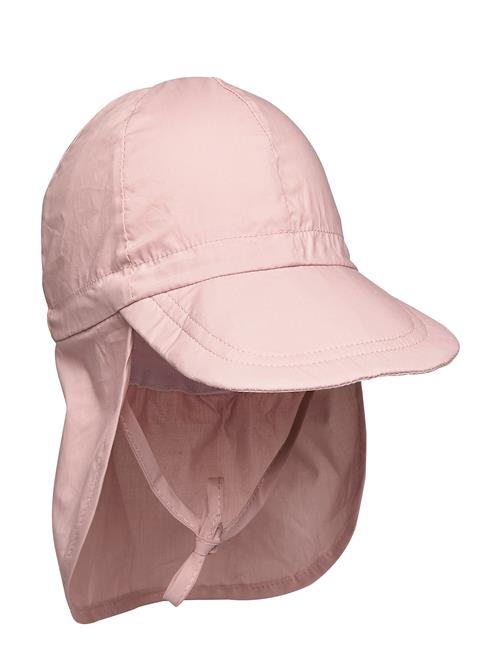 Cap W/Neck - Solid Colour Melton Pink