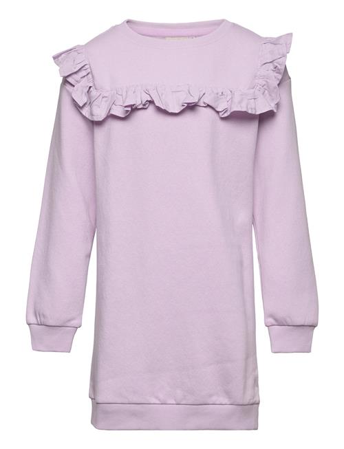 Kids Only Kogofelia L/S Frill Dress Bo Swt Kids Only Purple