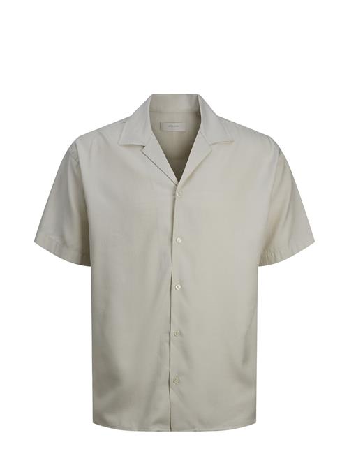 Jack & Jones Jprccaaron Tencel Resort Shirt S/S Ln Jack & J S Cream