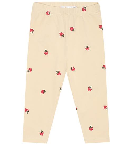 Se The New Siblings Leggings - TnsLarawila - Angora Strawberry AOP ved KidsWorld