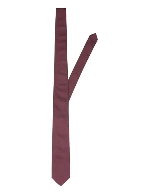 Slhpeter Structure Tie Noos Selected Burgundy