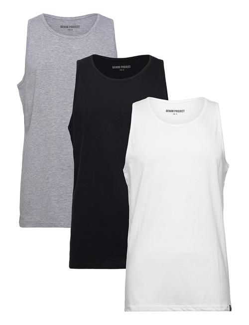 Denim project Dp Tanktop 3 Pack Denim Project White