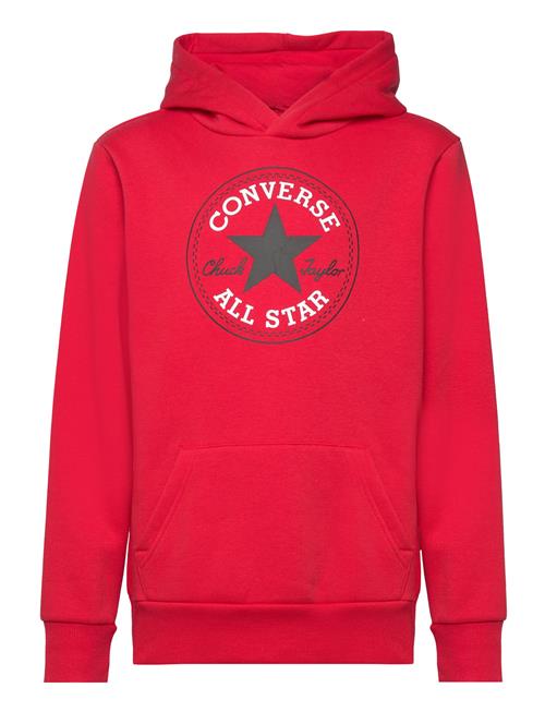 Se Converse Converse Fleece Core Pullover Hoodie Converse Red ved Booztlet