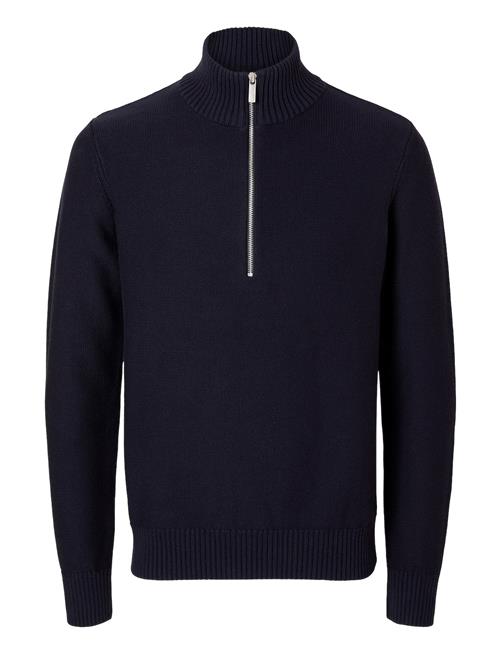 Selected Homme Slhaxel Ls Knit Half Zip Selected Homme Navy