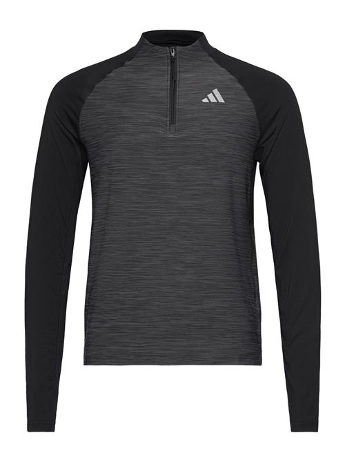 Se adidas Performance Adidas Gym+ Training 3-Stripes 1/4 Zip Longsleeve Adidas Performance Black ved Booztlet