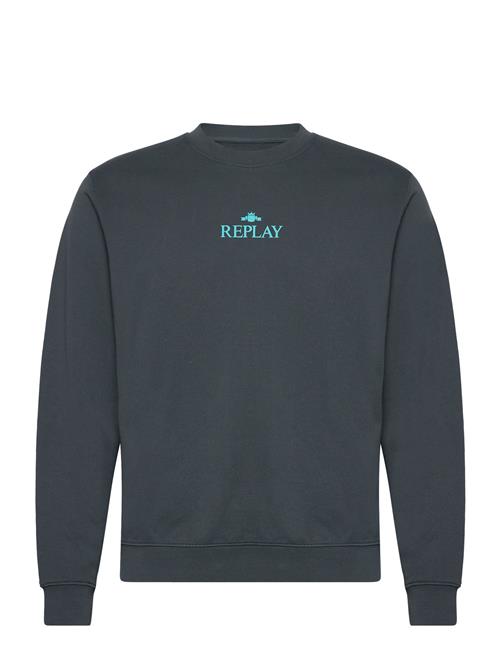 Se Replay Jumper Regular Replay Navy ved Booztlet