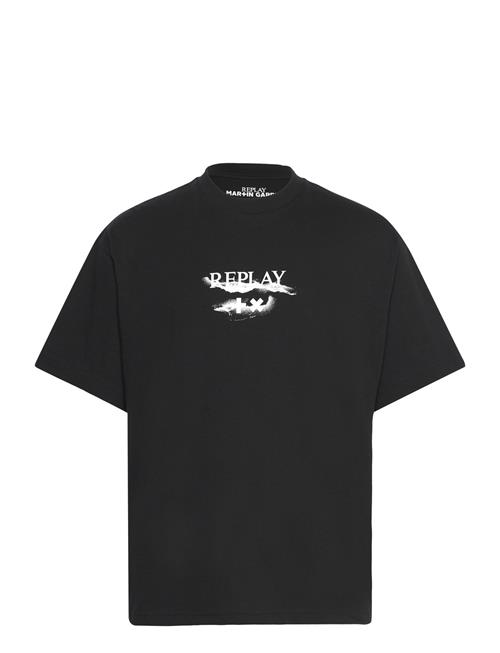 Se Replay T-Shirt Over Core Replay Black ved Booztlet