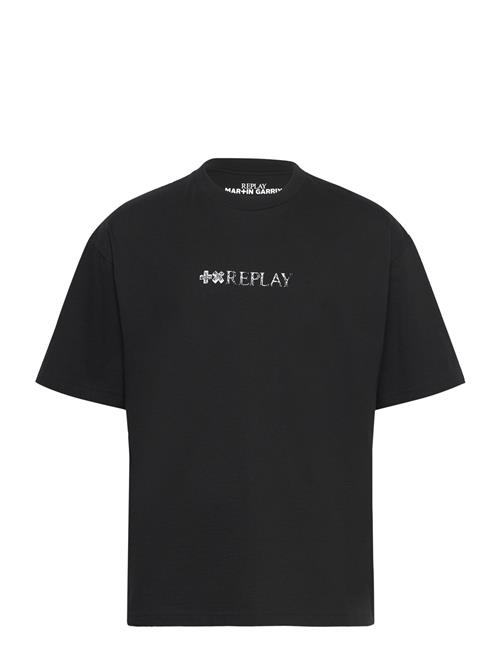 Se Replay T-Shirt Over Core Replay Black ved Booztlet