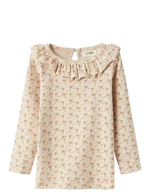 Lil'Atelier Nmfgago Kni Ls Slim Top Lil Lil'Atelier Beige