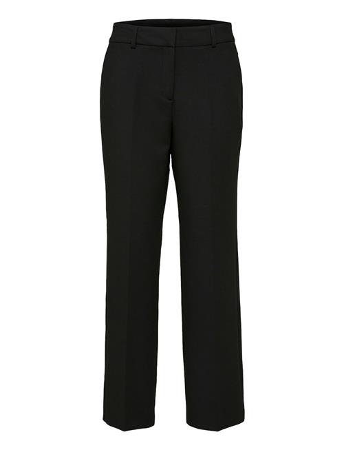 Se Selected Femme Slfrita Mw Wide Pant Fd Noos Selected Femme Black ved Booztlet