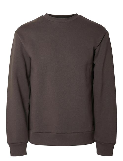 Slhreg-Dan Sweat Crew Neck Selected Grey