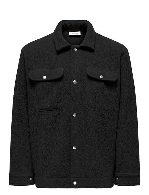 ONLY & SONS Onsemilio Teddy Overshirt Sweat Vd ONLY & SONS Black