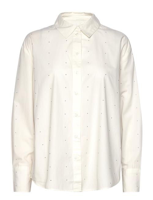 Vero Moda Vmcharlotte Stud Ls Shirt Wvn Ga Vero Moda Cream