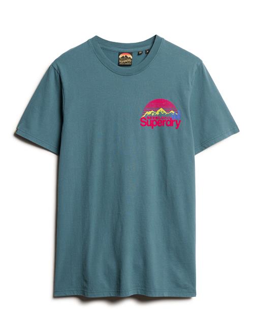 Se Superdry Great Outdoor Chest Graphc Tee Superdry Blue ved Booztlet