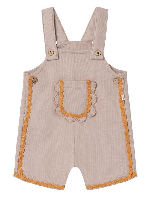 Se Lil'Atelier Nbfheather Short Sweat Overall Lil Lil'Atelier Beige ved Booztlet