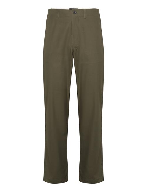 Se Mads Nørgaard Petite Twill Jay Pants Mads Nørgaard Green ved Booztlet