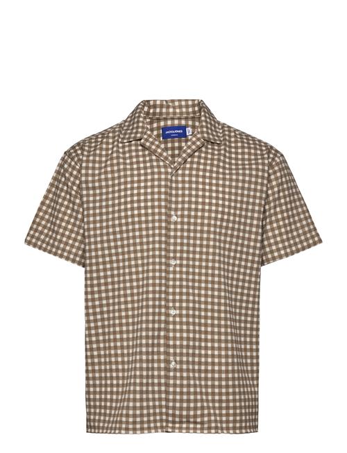 Jack & Jones Jorjeff Jacquard Shirt Ss Ln Styd24 Jack & J S Beige