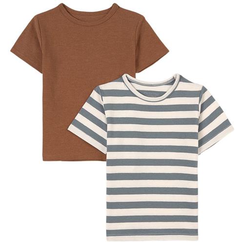 Minymo 2-pak Basic T-shirt Brun | Brun | 92 (1,5-2) cm