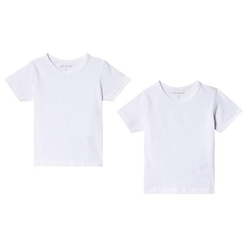 Se Minymo 2-pak Basic T-shirter Brilliant White | Hvid | 110 cm ved Babyshop