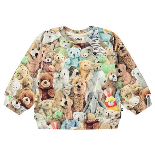 Molo GOTS Disc Sweatshirt Teddy Friends | Beige | 62 cm