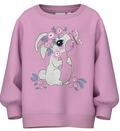 Name It Name It Sweatshirt - NmfValona - Long - Pastel Lavender/Flower B