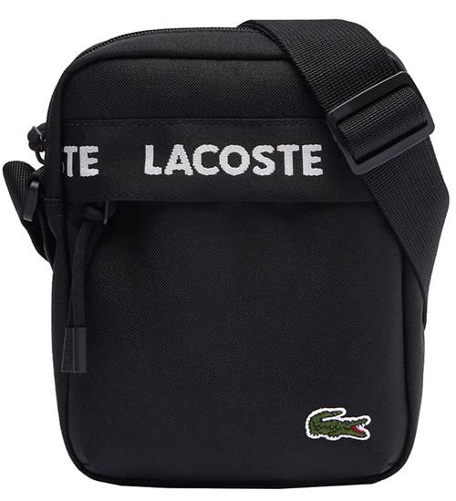 Lacoste Lacoste Skuldetaske - Sort m. Logostribe