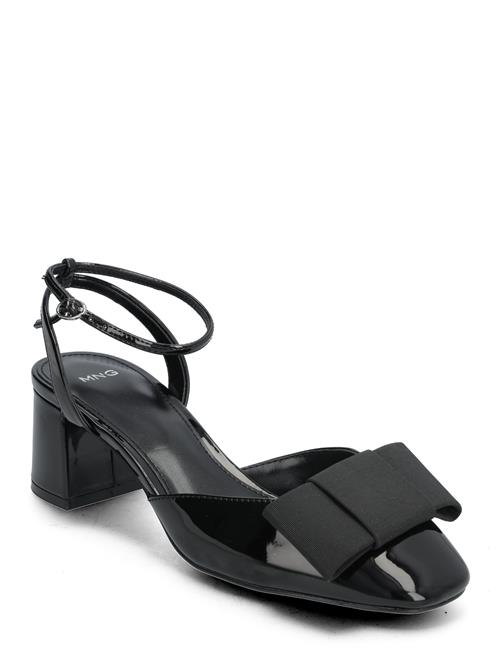 Mango Patent Leather Bow Shoe Mango Black