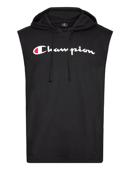 Se Champion Hooded Sleeveless T-Shirt Champion Black ved Booztlet